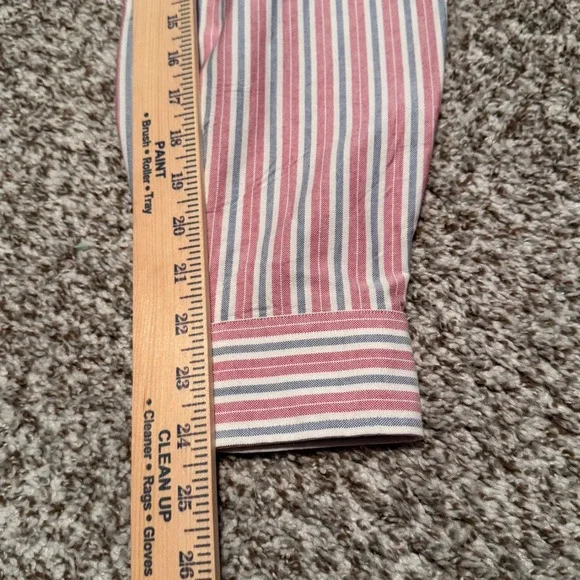 Polo Ralph Lauren Classic Fit Striped Button Down Shirt Mens 17.5 34/35 - Picture 8 of 8